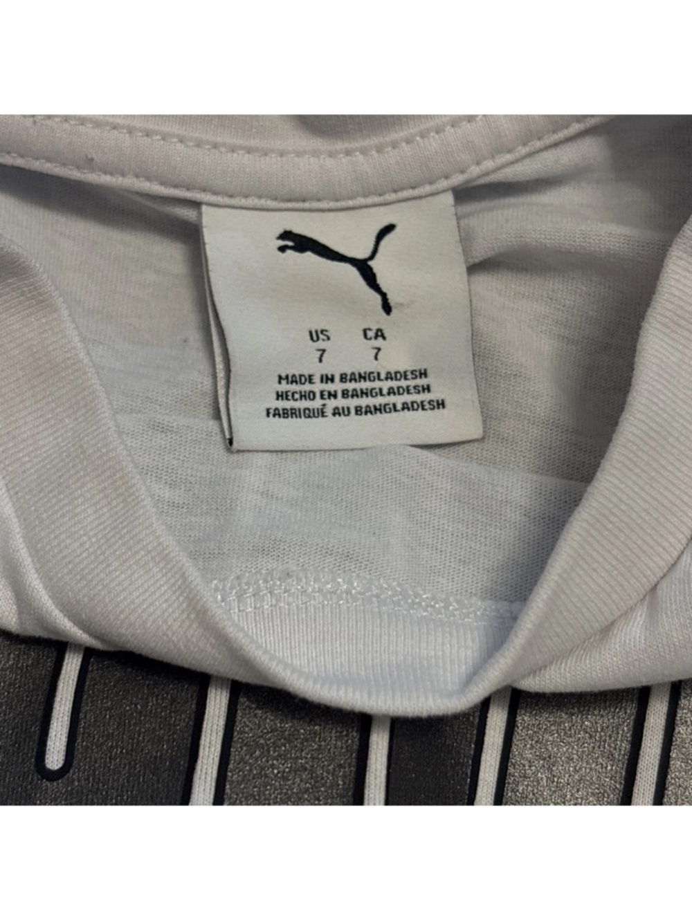 (2) PUMA boys T-shirts & Athletic Shorts Sets Big Logo Sage White Black Size 7 - Picture 16 of 16